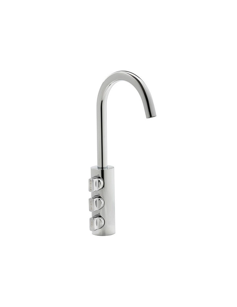 RUBINETTO 3 VIE - 6180MP - maniglia pomolo