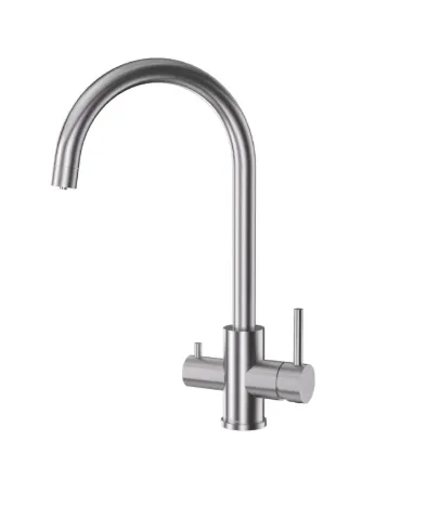 Rubinetto 3 vie 3/8" Cromo satinato